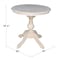 International Concepts Round 30 in Round Top Pedestal Table, 28.9 inH, Unfinished, 30 W, 30 L, 28.9 in H, Wood, Unfinished K-30RT-11B - alternate 5
